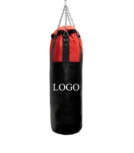 Sac de poinçonnage en cuir véritable, pour la formation des arts martiaux, la boxe, sacs de poinçonnage suspendus, nouveau Design, 1 pièce