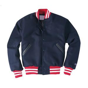 Veste Letterman Slim Fit pour homme avec manches contrastées Vêtements d'extérieur décontractés légers en mélange de coton avec coutures propres - Product Image 3