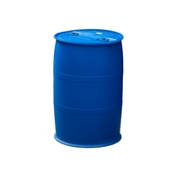 Fût en plastique bleu de 200 L en PEHD, baril scellé pour produits chimiques et huiles, seau moulé par soufflage de 200 litres/kg, double couvercle, fût en plastique de 55 gallons