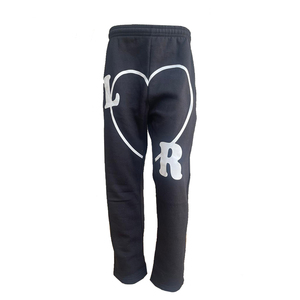 Survêtement d'hiver ajusté pour hommes, 2 pièces, survêtement noir personnalisable - Product Image 2