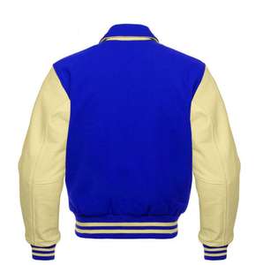 Chaqueta Bomber de invierno personalizable de talla grande para hombre, estilo universitario de béisbol con detalle de Letterman, impermeable y transpirable - Product Image 6