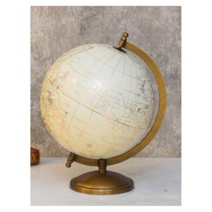 Globo de diseño clásico decorativo vintage con soporte de metal elegante globo giratorio para decoración y educación - Product Image 1