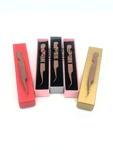 แหนบต่อขนตาพลาสม่าแบบโค้งสีโรสโกลด์อุปกรณ์เสริมความงามปรับแต่งโลโก้ได้ตามต้องการ - Product Image 6