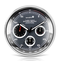 Reloj de Pared Creativo para Coche, Reloj de Metal para el Tablero, Relojes de Pared Modernos para Decoración del Hogar, Reloj de Pared Dorado Silencioso para Dormitorio, Cocina, Regalo de Cumpleaños D95