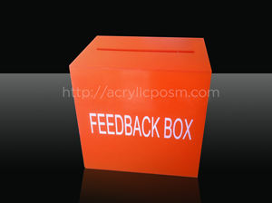 High Transparent Small Customized Acrylic <b>Donation</b> <b>Box</b> - Product Image 5