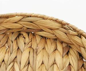 Juego de 2 bandejas de ratán para servir Diseño tejido Premium Acabado natural Perfecto para servir té, café y comida - Product Image 5