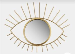 Espejo de pared en forma de ojo de Metal antiguo para sala de estar, decoración para el hogar, Color dorado, diseño moderno, forma de ojo de Metal - Product Image 2