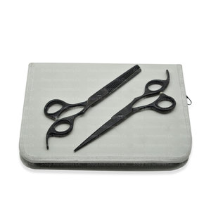 Outils professionnels d'extension de cheveux en acier inoxydable noir de qualité supérieure-Ciseaux et pinces à cheveux - Product Image 1