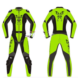 Traje de Motocicleta de Cuero de Dos Piezas Unisex de Talla Grande, Ropa Deportiva JUGNOO - Product Image 1