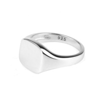 Chevalière gravé en argent 925 pour femmes, bague en argent Sterling 925, plaqué or, Rhodium, platine, bijoux en argent pour dames