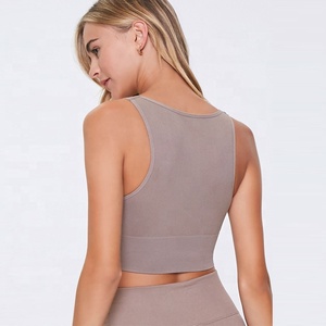 Women's Sports <b>Bra</b> Wireless Yoga Gym Workout <b>Removable</b> <b>Pad</b> Comfort Compression Crop Top Vest Running Anti-Bacterial Breathable - Product Image 4