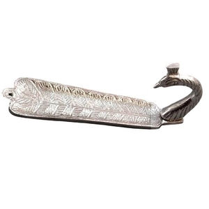 Support d'encens en forme de tête de Bouddha style antique Kalavastu, avec récupérateur de cendres, brûleur d'encens en aluminium pour bâtonnets d'encens, support Agarbatti en bois - Product Image 5
