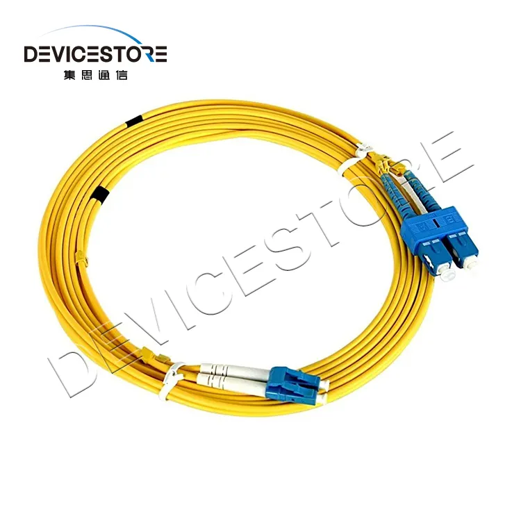1m/2.0mm Fiber optik LC/UPC-ST/UPC-MM-PVC(OFNR) Fiber optik kablolar yama kablosu