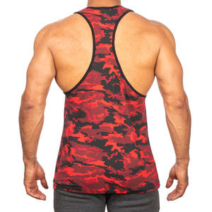 Men's <b>High</b> Quality Trendy Knitted Gym Tank <b>Top</b> Breathable Sublimation Camo Sports Apparel for Workout Casual <b>Lace</b> Comfortable - Product Image 3