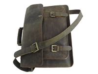 Sac à main unisexe personnalisable de haute qualité en cuir de buffle véritable, sac d'ordinateur portable, sac de bureau, sac de voyage décontracté
