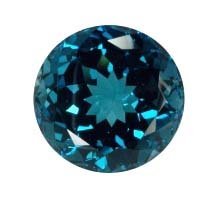 AAA คุณภาพ Loose gemstone round CUT NATURAL London Blue Topaz Certified Jewelry use use use Stone round faceted Loose Topaz Stone ลอนดอน Blue Topaz - Product Image 4