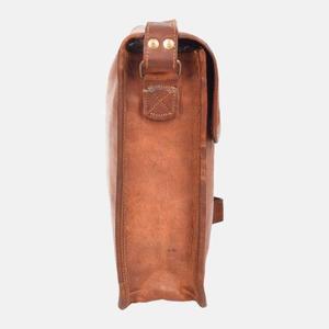 Sacoche pour ordinateur portable en cuir 16 pouces pour femmes sac à bandoulière broderie et bouton décoré sac de messager pour hommes - Product Image 4