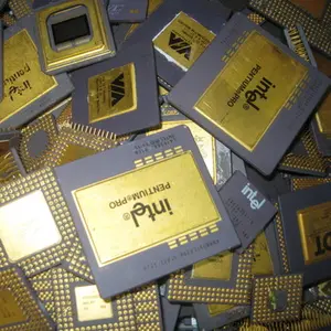 100% Intel Pentium Pro seramik CPU,CPU seramİk prosesörü SCRAPS , RAM hurda