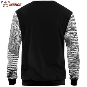 Custom Printed Fleece <b>Crewneck</b> Sweatshirt Size XS Winter Season Anti-Shrink Fabric 3D Puff Digital Embossed Printing ODM Supply - Product Image 2