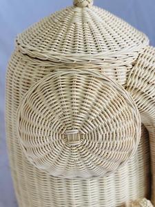 ตะกร้าหวายใส่ของรูปช้างทำด้วยมือสำหรับห้องครัวบ้านบาร์โรงแรมห้องนั่งเล่นห้องนอนโรงพยาบาลใช้ในโรงเรียน - Product Image 4