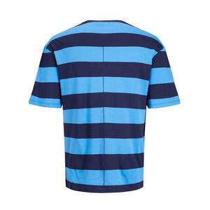 Novedad de verano, camiseta a rayas para hombre, ropa al por mayor, camiseta redonda de diseño para hombre, ropa deportiva de manga corta - Product Image 2