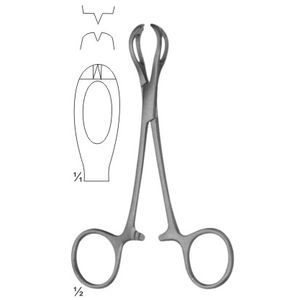 Lahey คีมผ่าตัดด้วยมือขนาด155มม. ทำจากสเตนเลสแม่นยำสำหรับใช้ผ่าตัด - Product Image 3