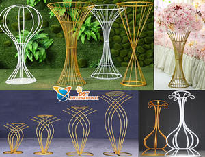 Hermosa boda pasillo decoración macetas de flores de la boda entrada macetas pedestales venta al por mayor flor macetas para la decoración de la boda - Product Image 5