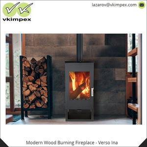 Cheminée à bois au Design classique offrant une efficacité thermique efficace, brûleur automatique, 7.5 kw, livraison gratuite - Product Image 3