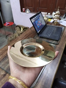Paten modelo de latón y acero pulido, suministros de iglesia de metal, artesanías de metal de estilo religioso - Product Image 5