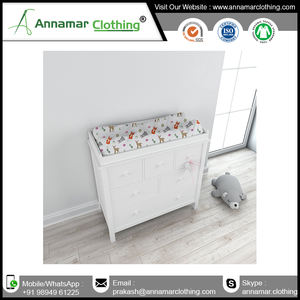 Housse à langer en coton biologique, tapis à langer pour bébé, produit de qualité, exportation - Product Image 6