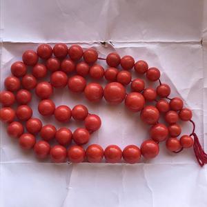 ลูกปัดกลมเรียบขนาดใหญ่ หินปะการังธรรมชาติ หินปะการังอิตาลี - Product Image 2