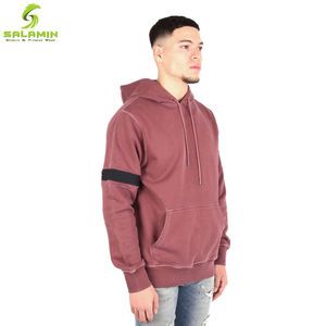Sudadera con capucha de algodón para hombre, ropa de calle personalizada lavada con ácido - Product Image 4