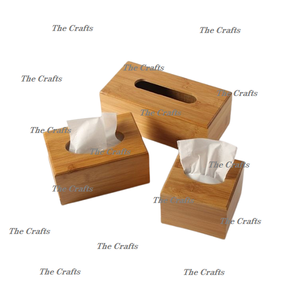 Caja de pañuelos de madera servilletero para cumpleaños Uso de fiesta de boda accesorios de cocina servilletero a la venta - Product Image 5