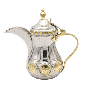 Théière en métal doré fabriquée à la main de haute qualité Vente en gros Théière meilleure vente d'ustensiles de cuisine Cafetière en métal - Product Image 2