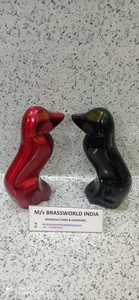 Black <b>Dog</b> Statue Pet Cremation <b>Urn</b> Funeral Supplies Brassworld India - Product Image 5