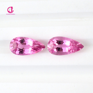 Venta al por mayor 100% Natural 10x5MM bebé rosa turmalina pera corte piedra preciosa DIY pendiente fabricación de joyas 2,46 Ct piedras preciosas sueltas proveedor - Product Image 2