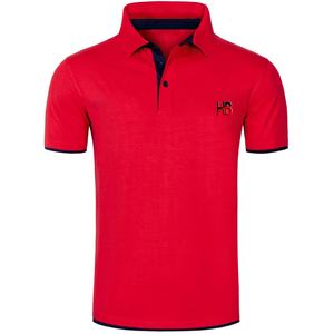 Algodón Unisex de alta calidad para Polo, estampado deportivo personalizado, cierre de botón, talla XL, manga corta, tela de lona transpirable sólida - Product Image 1