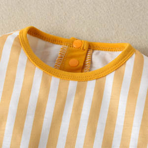 Mono con estampado de rayas para bebé, pelele informal para bebé de fábrica de Ghana, novedad de 2020 - Product Image 3