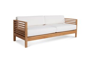 Ensemble de canapés de jardin en teck massif moderne, meubles d'extérieur - Product Image 4