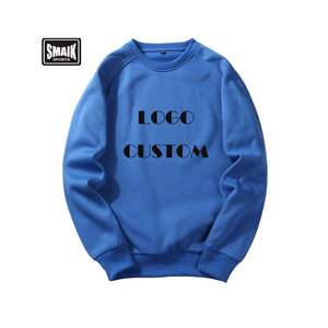 Sweat-shirt à col ras du cou unisexe taille XS 100% coton hiver capuche tricotée broderie coton uni surdimensionné motif teint - Product Image 3