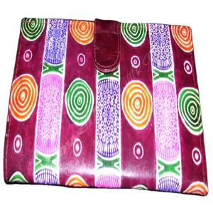 LOWELLCRAFT Pochette élégante en microfibre avec fermeture à boucle, design durable à motifs, violet, orange, vert, bleu LBS02191 - Product Image 1