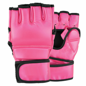 Gants MMA en cuir rose pour hommes et femmes, manicle de qualité supérieure, avec design et couleurs personnalisés, prix pas cher, pour la fabrication - Product Image 1