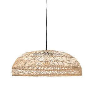 Best Wholesale price new style rattan lamp shade hanging pendant lampshade frames Creative Simple Fabric Hanging Lampshade