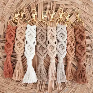 Hot Sales Custom Macrame Schlüssel bund Fabrik preis Hersteller Lieferant