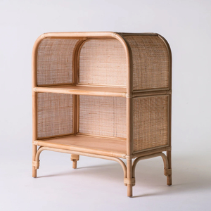 Librería de Ratán Vintage de Diseño Nuevo, Estante de 2 Niveles, Venta al por Mayor en Vietnam - Product Image 2