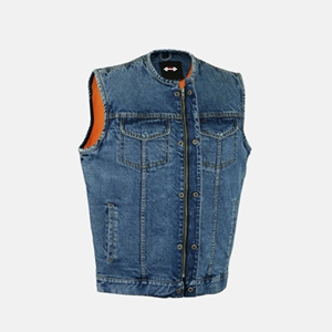 Chaleco Vaquero para Hombre de Alta Costura al por Mayor/Chaleco para Hombre - Product Image 1