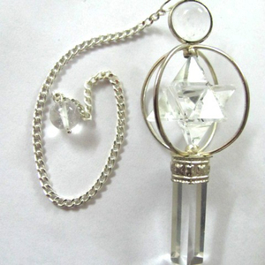 Péndulos giratorios de cuarzo y cristal Merkaba, compra en línea, venta - Product Image 1