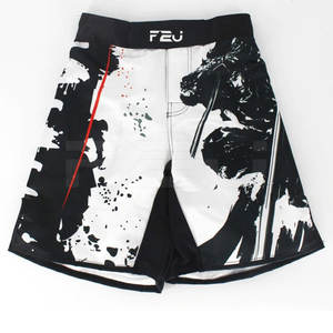 High Stretch Martial Arts <b>Grappling</b> Kickboxing Jiu Jitsu BJJ Fight Muay Thai Custom Sublimation MMA <b>Short</b> Boxing <b>Shorts</b> Micro - Product Image 4