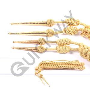 ชุดยูนิฟอร์ม aiguillette สีทองมีสองปลายสายทำในปากีสถาน - Product Image 5