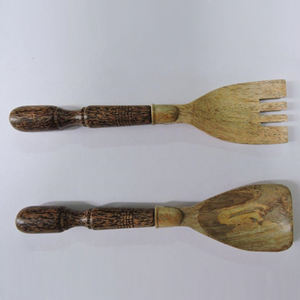 Ensemble de service à salade moderne avec poignée, cadeau de mariage, vaisselle avec serveur à salade à bas prix, maison et cuisine, fabriqué en Inde - Product Image 4